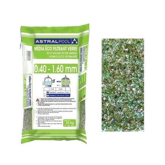 Verre filtrant ECOPURE 0,4 - 1,6mm sac de 25 Kg