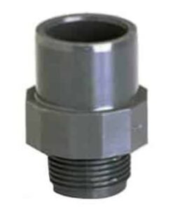 Embout fileté mâle-femelle PN10 PVC pression à coller Ø50/63